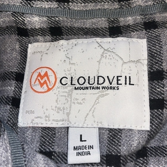 Cloudveil Mens Flannel Plaid Shirt Large Gray Button Up
Long Sleeve - Picture 5 of 6